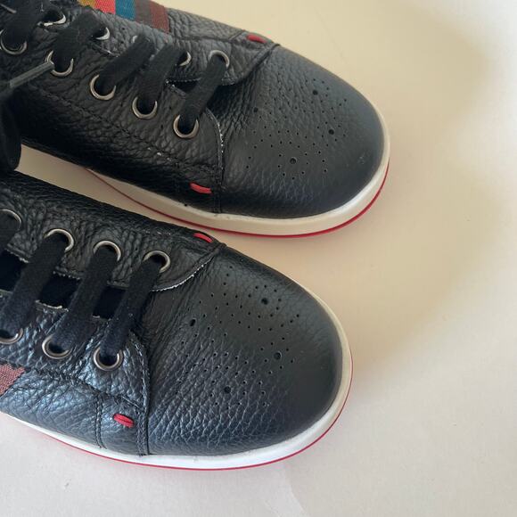 Paul Smith Junior Boy's Sneaker SZ 39 US 7 Leather Designer Black - Picture 3 of 10